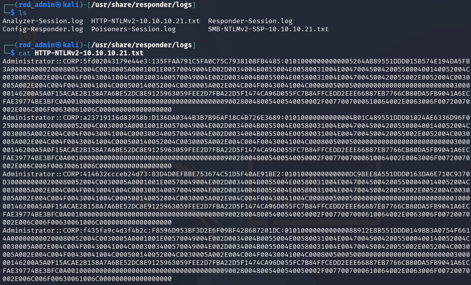 responder caught WS01 hash just from web browsing due to weaponized WPAD