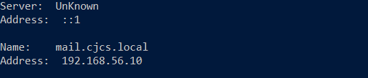 DNS records created on DC01.